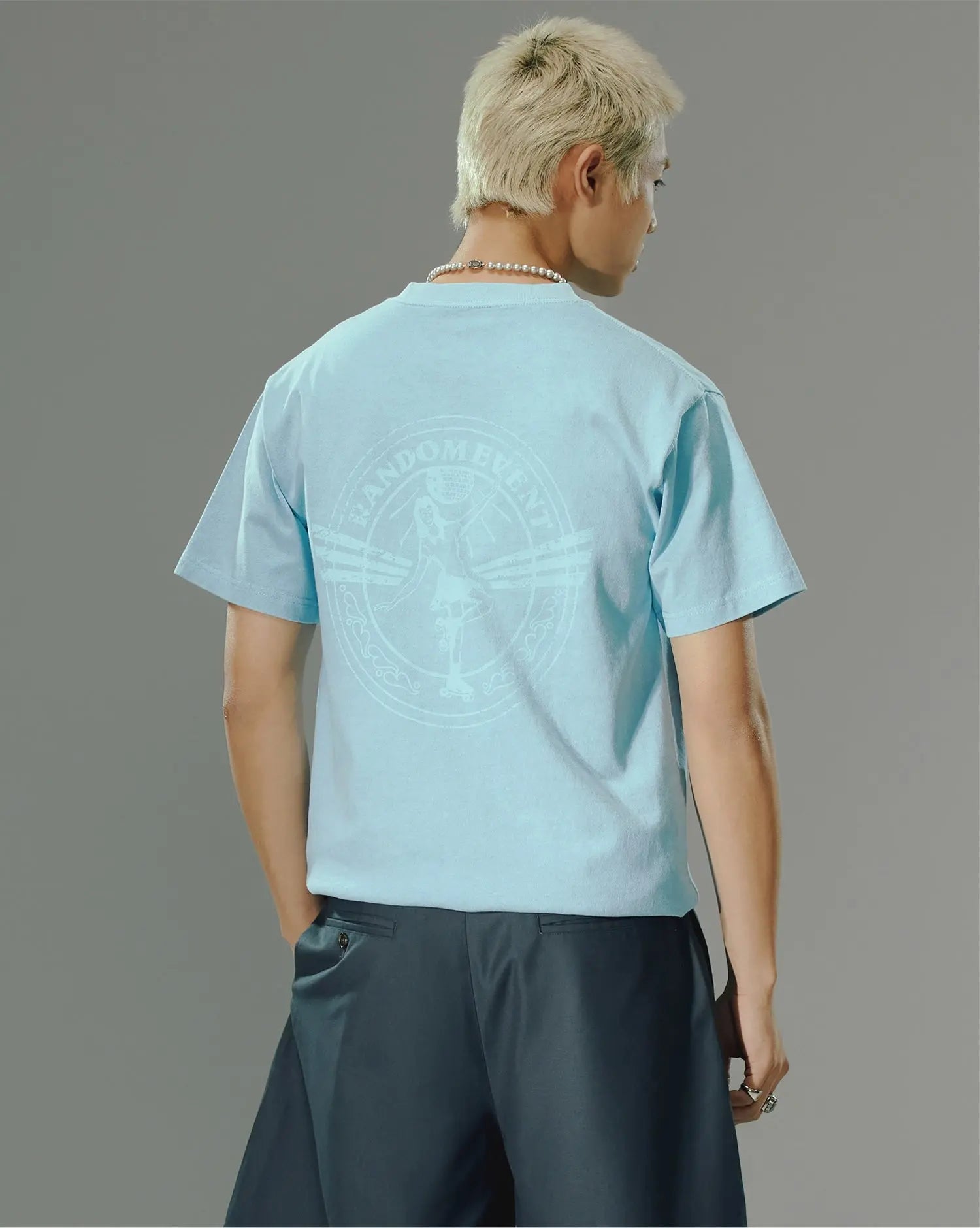 Washed Vintage-Style Crew Neck T-Shirt - CHINASQUAD