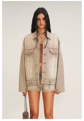 Wild Continent Handcrafted Oversized Denim Jacket - CHINASQUAD