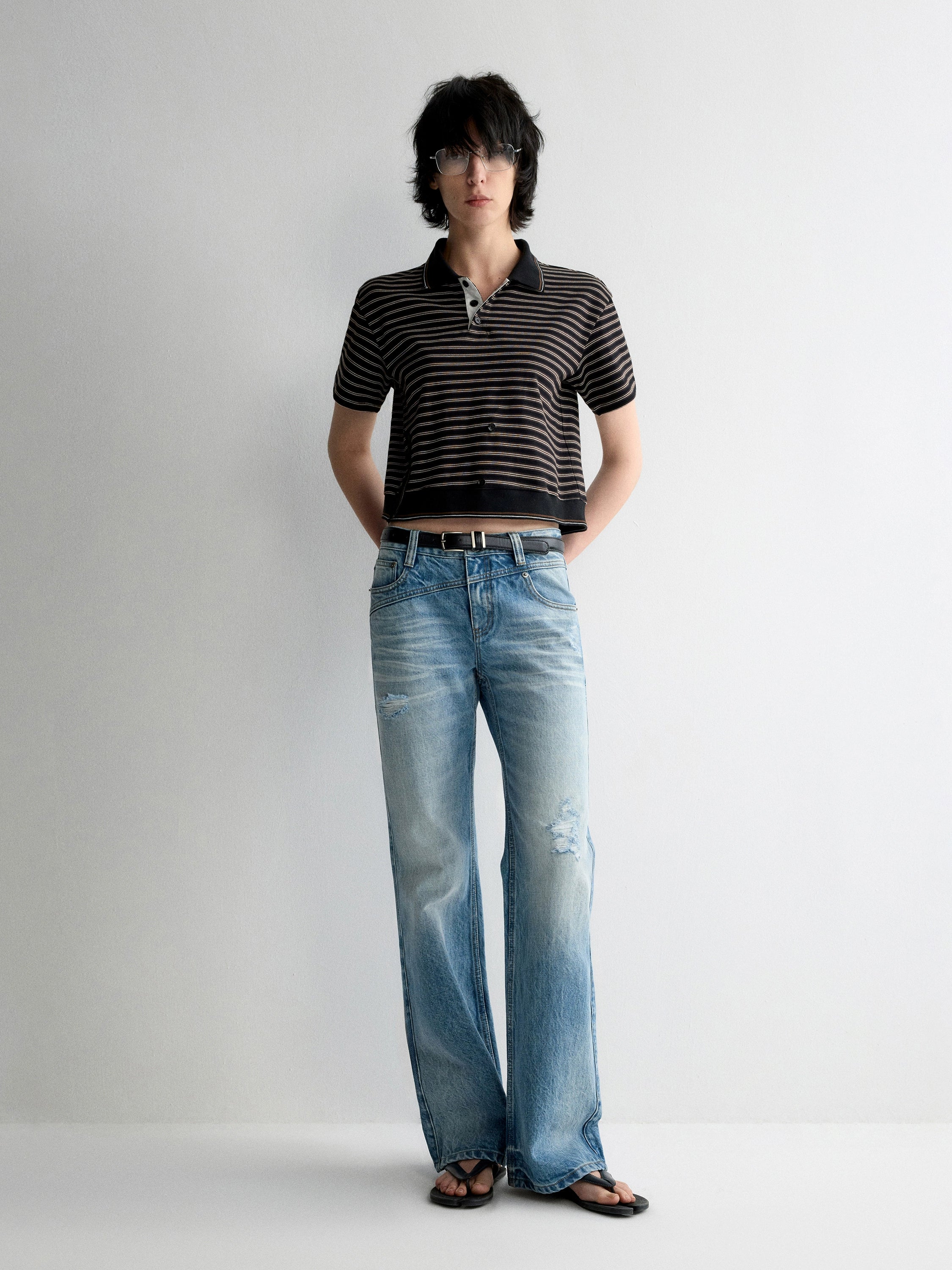 Striped Short-Sleeve T-shirt - CHINASQUAD