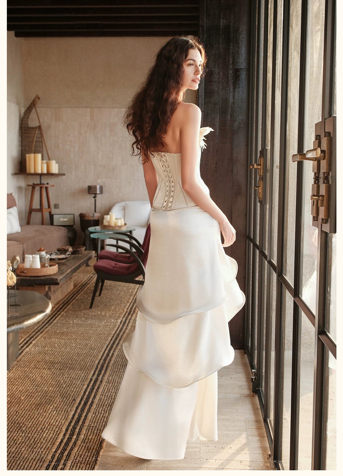 Corset Top and Mermaid Skirt Two-Piece Set