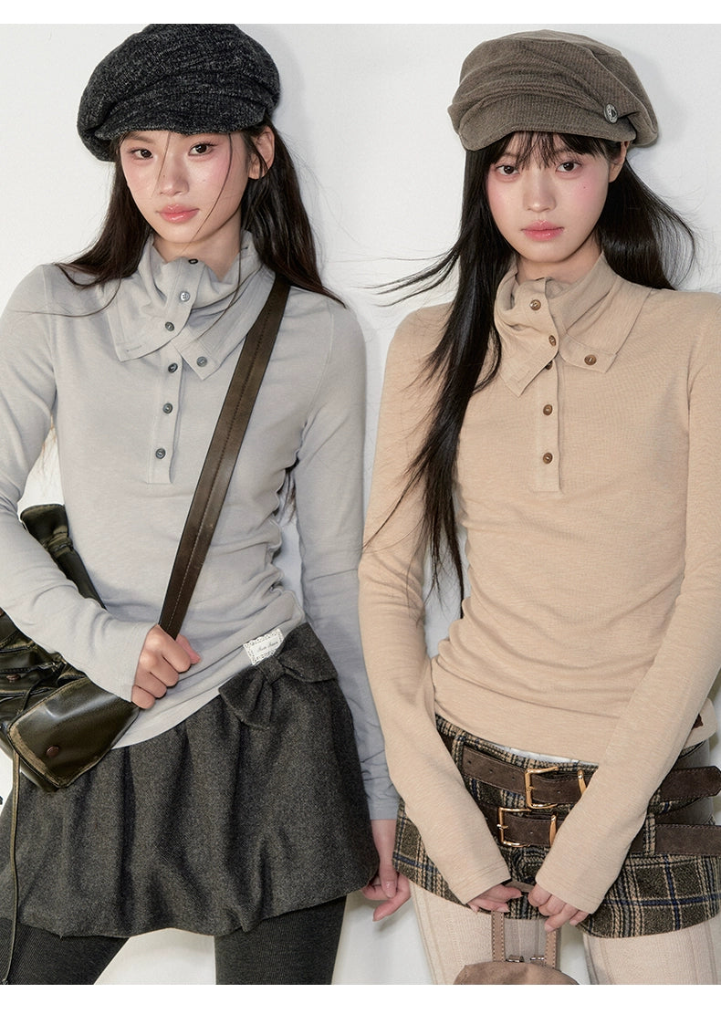 High Neck Slim-Fit Ribbed Knitwear - CHINASQUAD