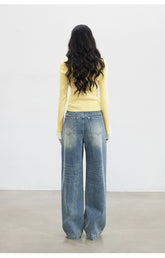 Contrast Faux-Layer T-shirt - CHINASQUAD