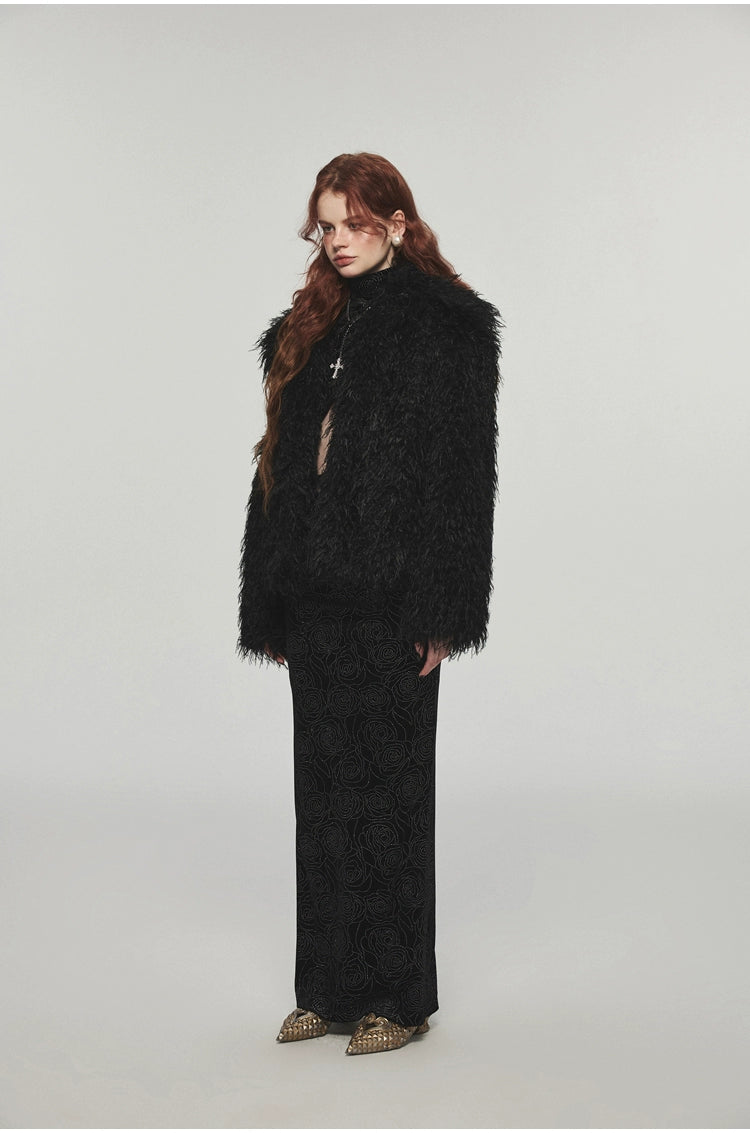 Velvet Turtleneck Crossed Blouse - CHINASQUAD