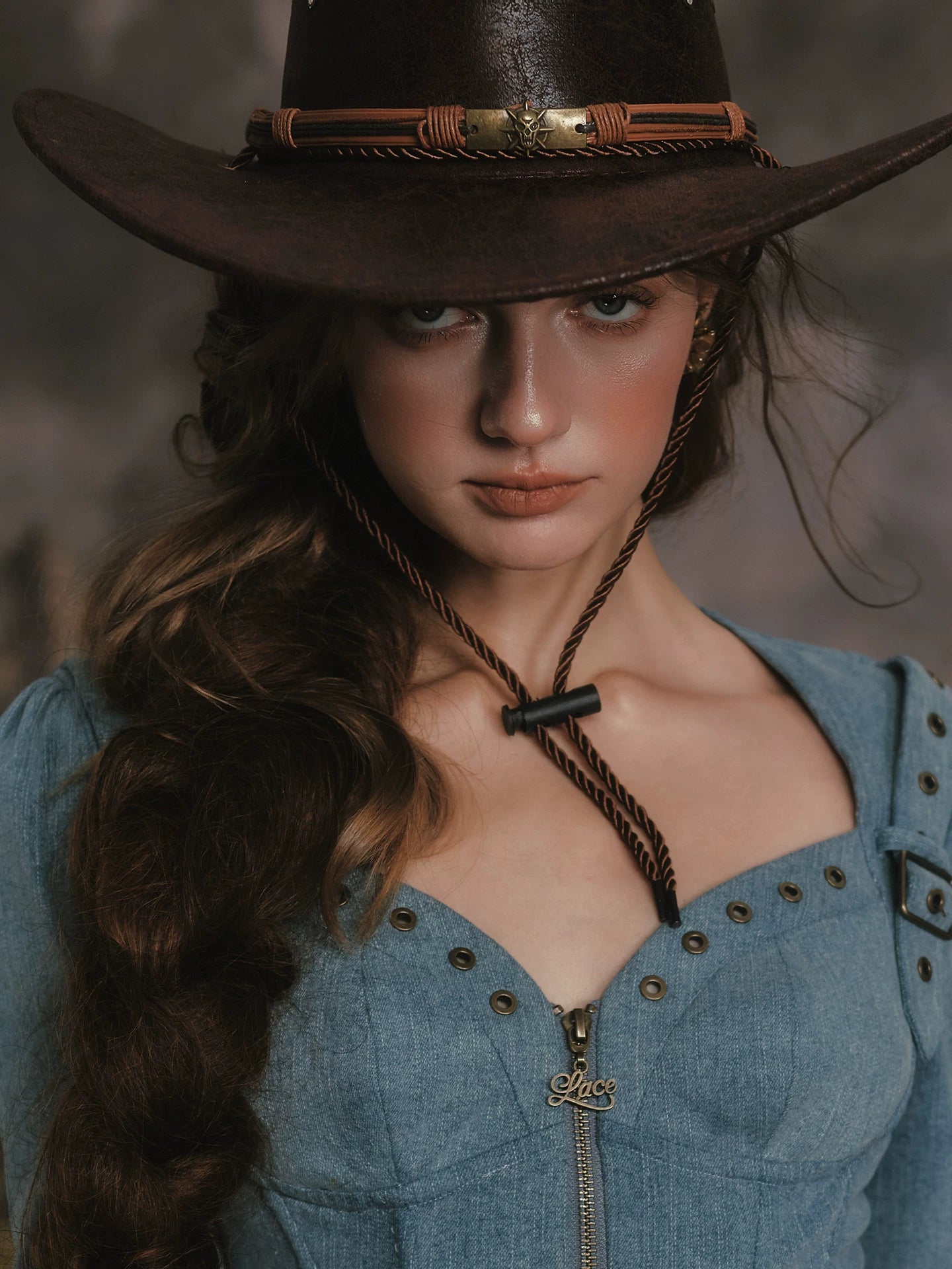 Denim Knight Structured French Denim Corset