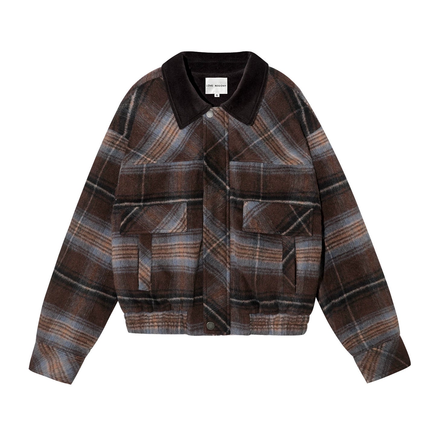 Maillard Vintage Plaid Wool-Blend Overshirt Jacket
