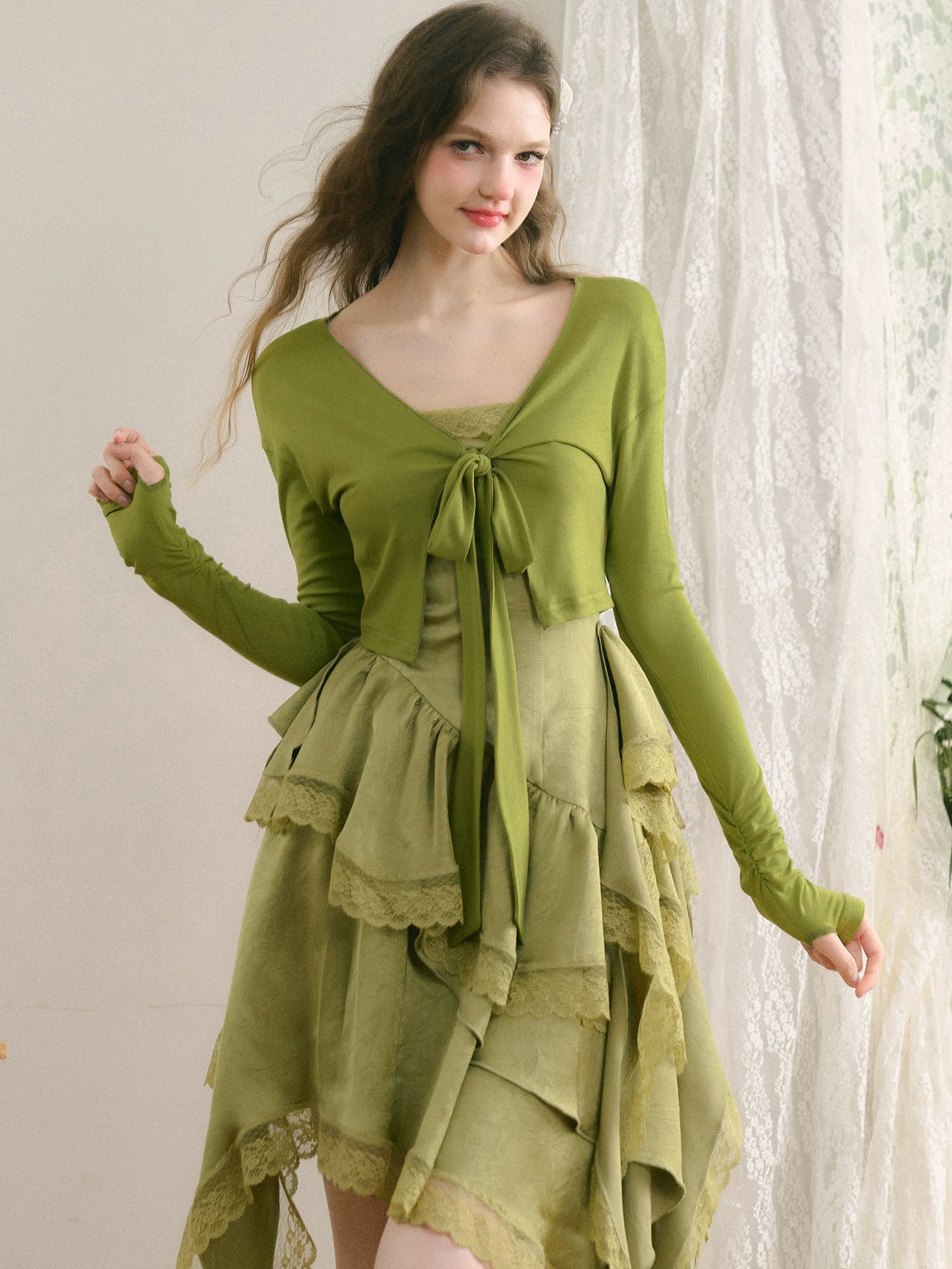 French Bow Knit Cardigan - CHINASQUAD