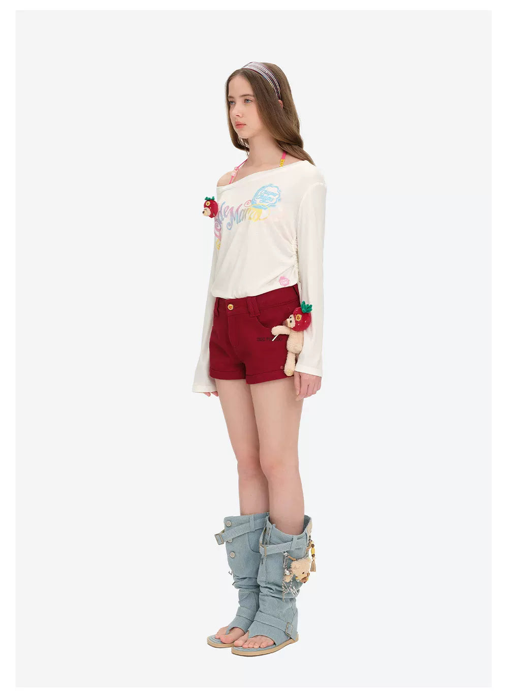 Lollipop V-Waist Slim-Fit Shorts