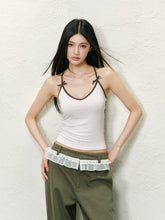 Bowknot Color-block Inner Top - CHINASQUAD