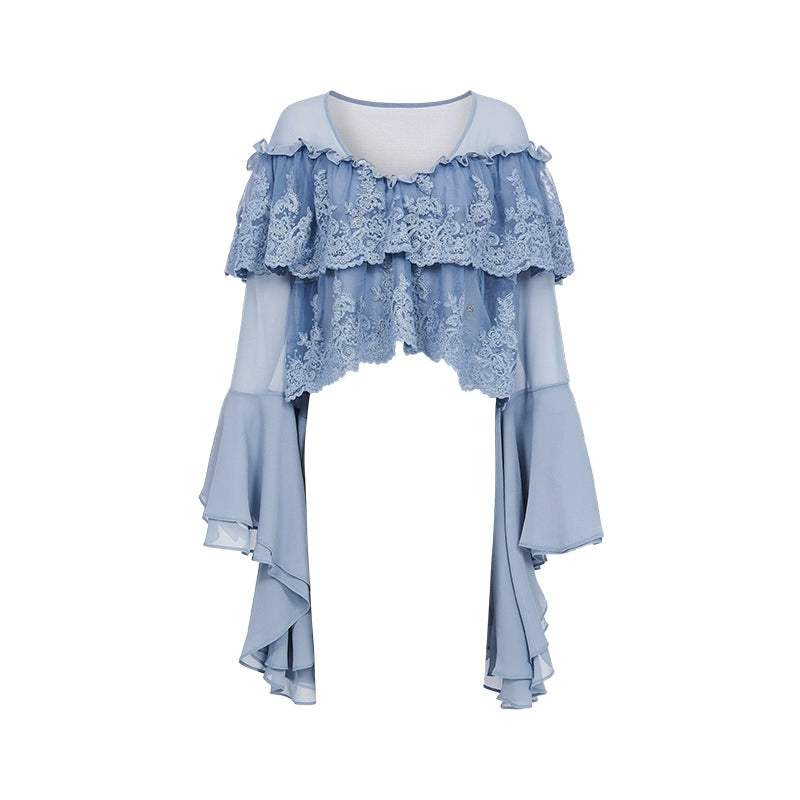 Ondine Chiffon Lace Set - CHINASQUAD