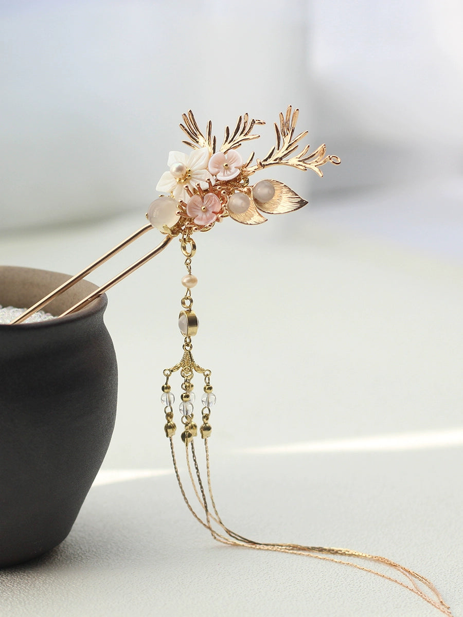 Handmade Osmanthus Dew Hanfu Hairpin - CHINASQUAD