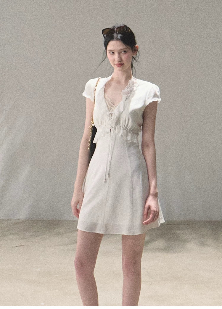 Lyocell Linen Tie-Waist Dress