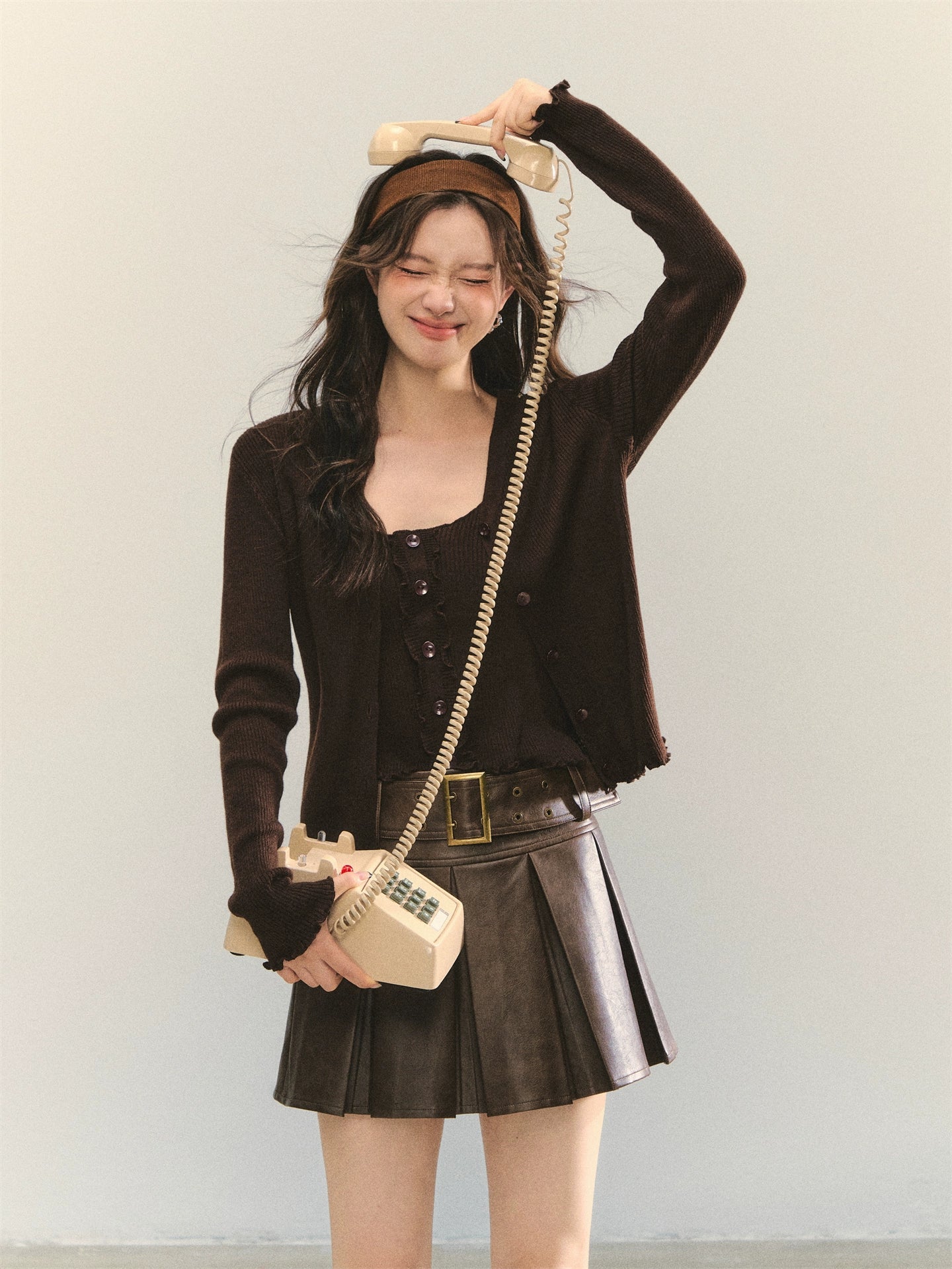 Ruffle Versatile Knitted Cardigans