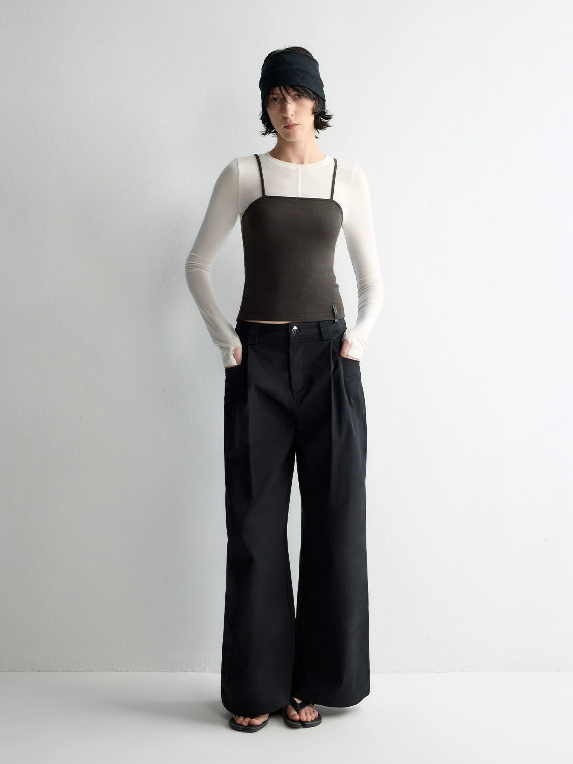Oversized Tailored Wide-Leg Pants - CHINASQUAD