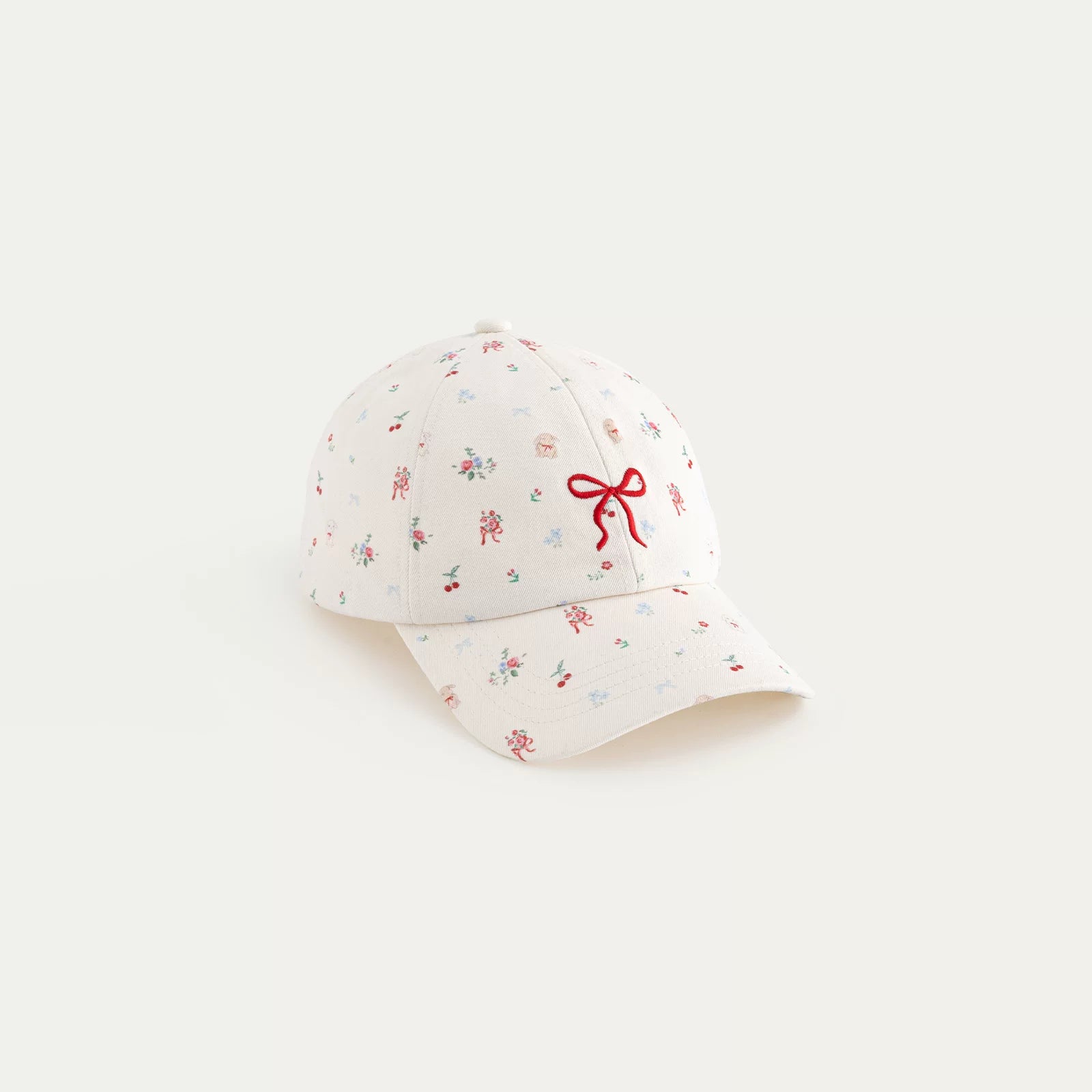 Vintage Floral Embroidered Girl Baseball Cap