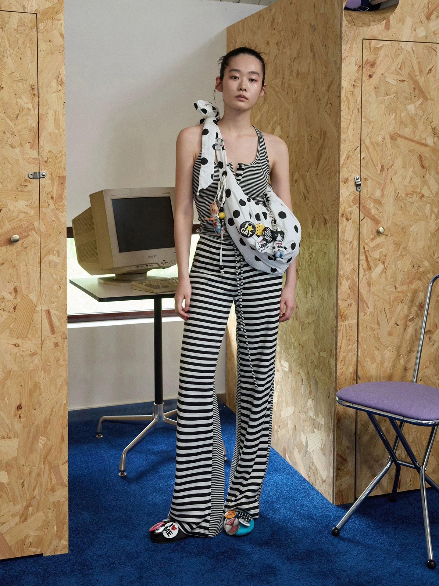 Reversible Striped Cardigan & Pants Set - CHINASQUAD