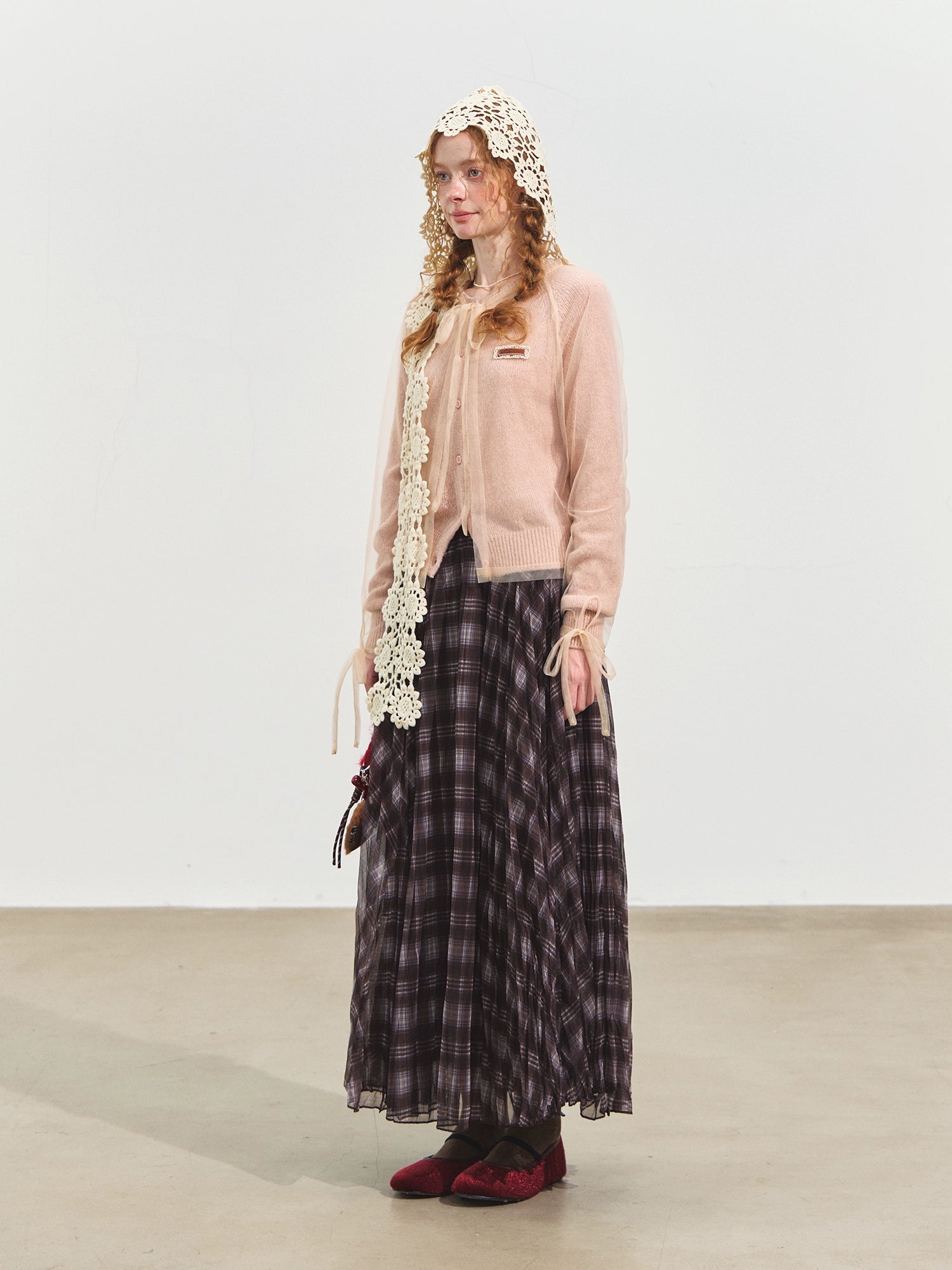 Mesh Layered Knit Cardigan - CHINASQUAD