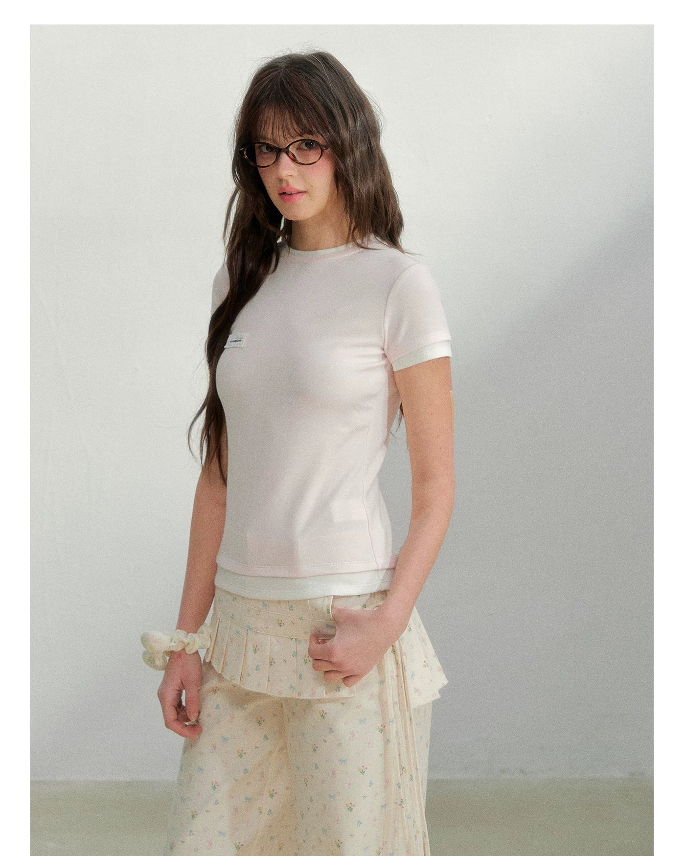 Oxygen Cotton Contrast Trim Slim Fit Tee