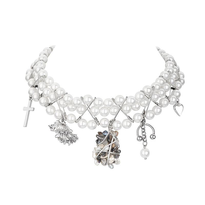 Spercial-shaped Baroque Pearl Collar - CHINASQUAD