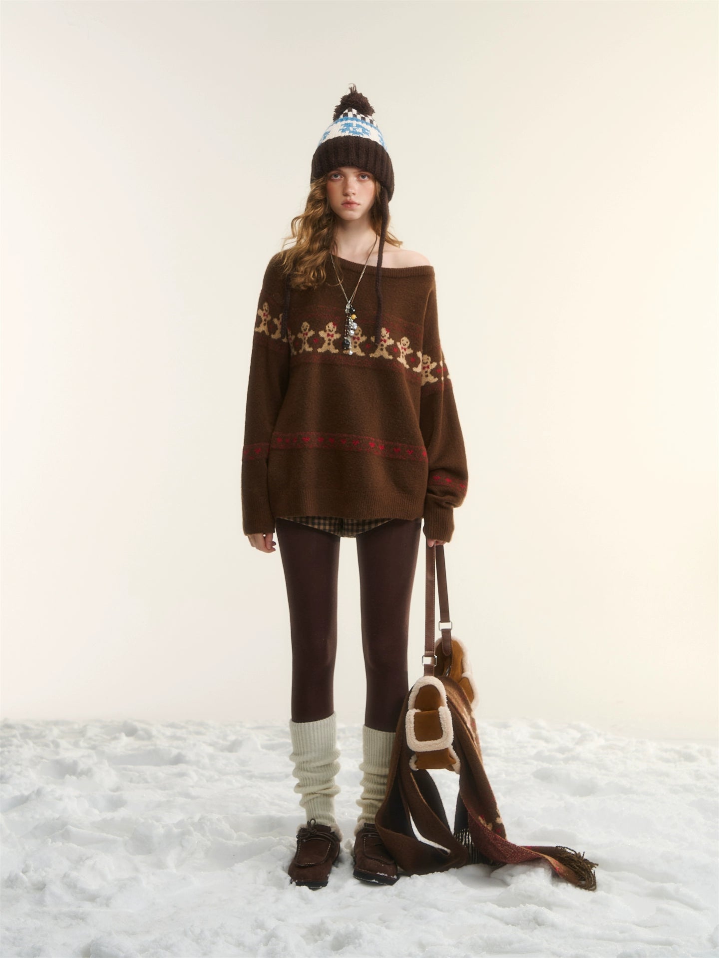Wool-Blend Gingerbread Sweater