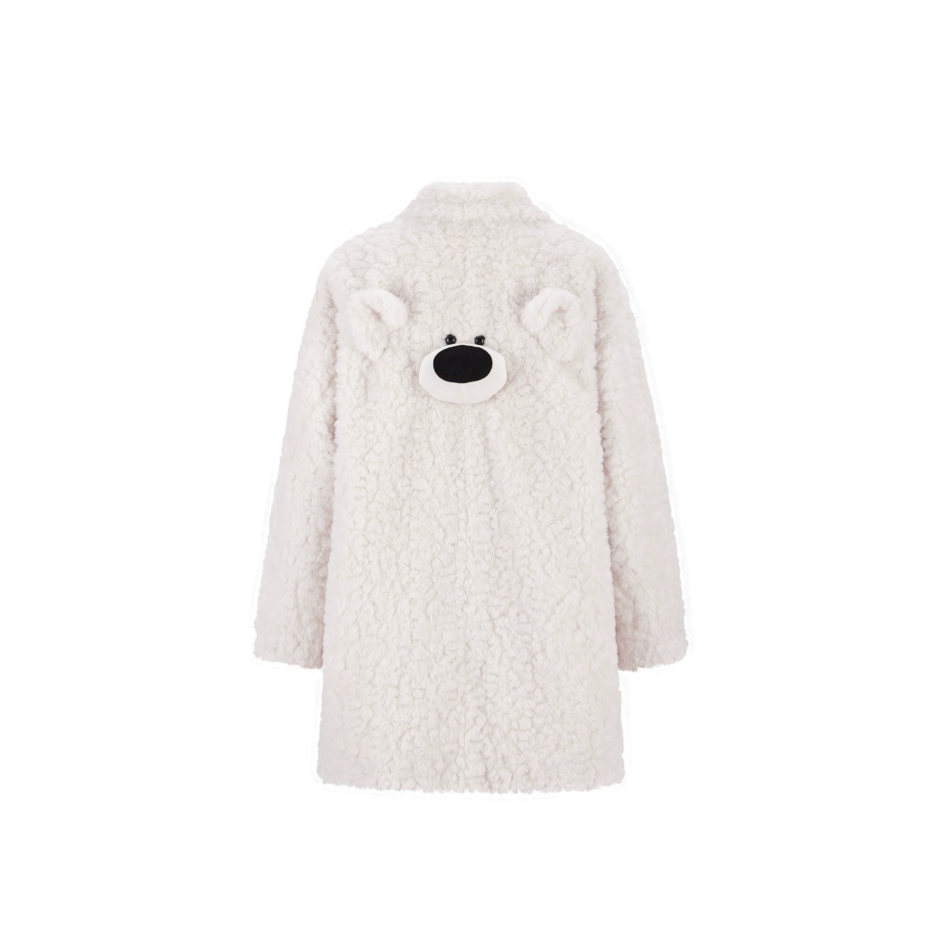 Back-Detail Mid-Length Puffer Coat