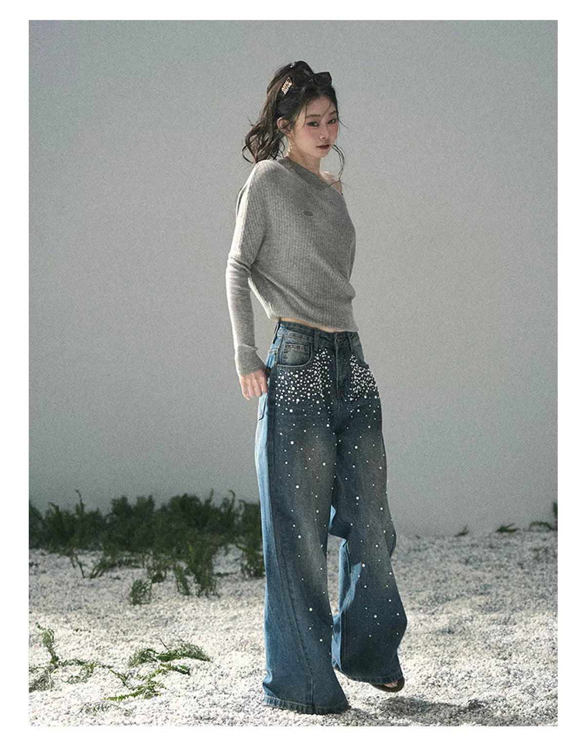 Ash Memories Off-Shoulder Knit Top