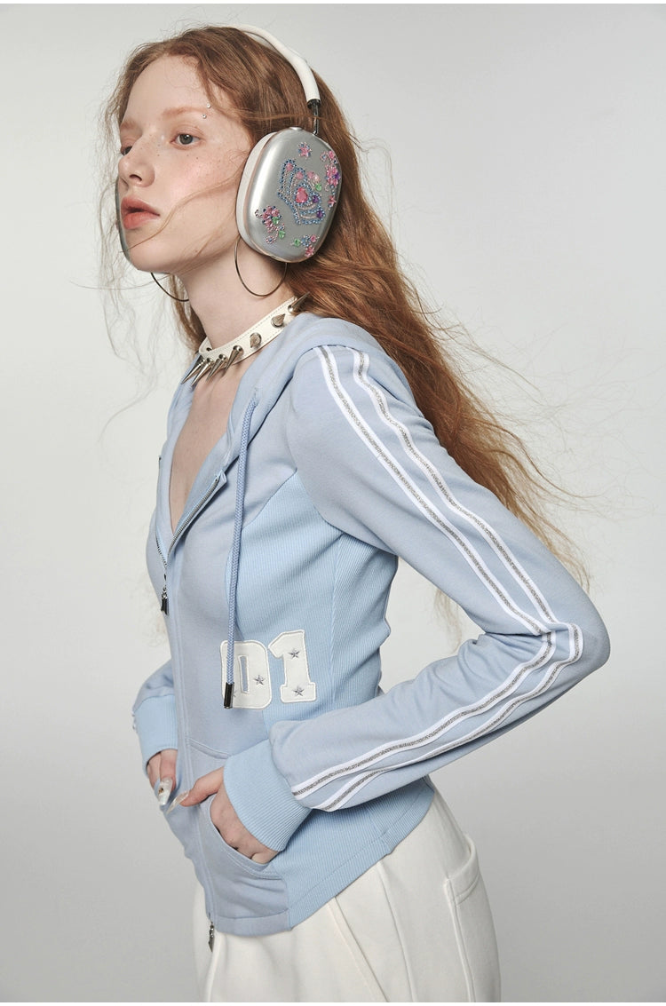 Zip-up Waist Slimming Hoodie - CHINASQUAD