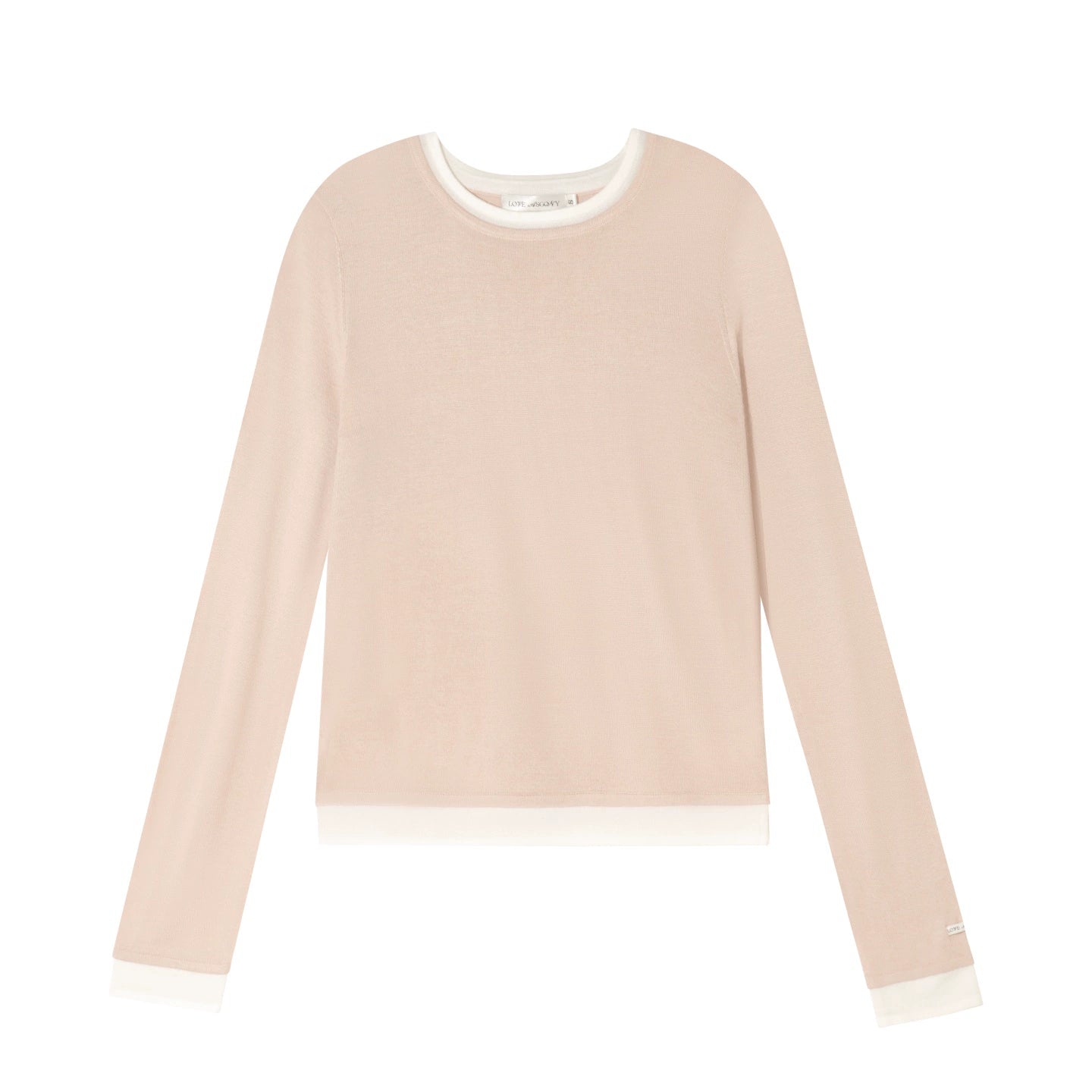 Wool-Cashmere Blend Slim Base Tee