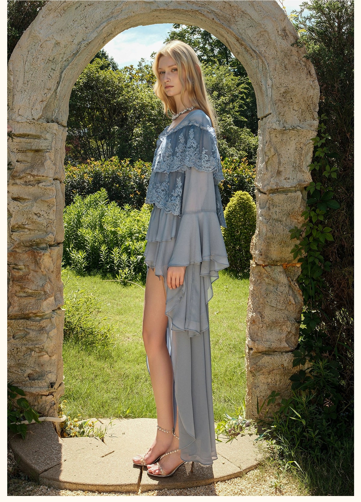 Ondine Chiffon Lace Set - CHINASQUAD