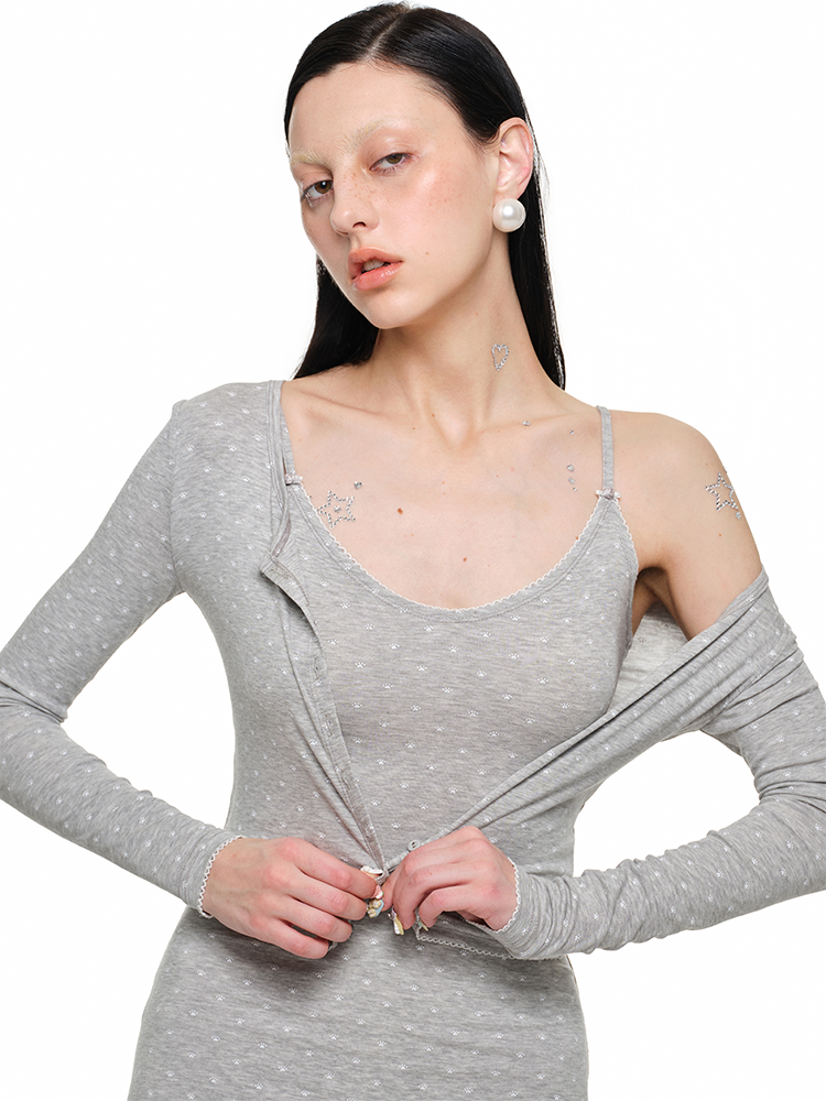 Cat Paw Knit Dress - CHINASQUAD