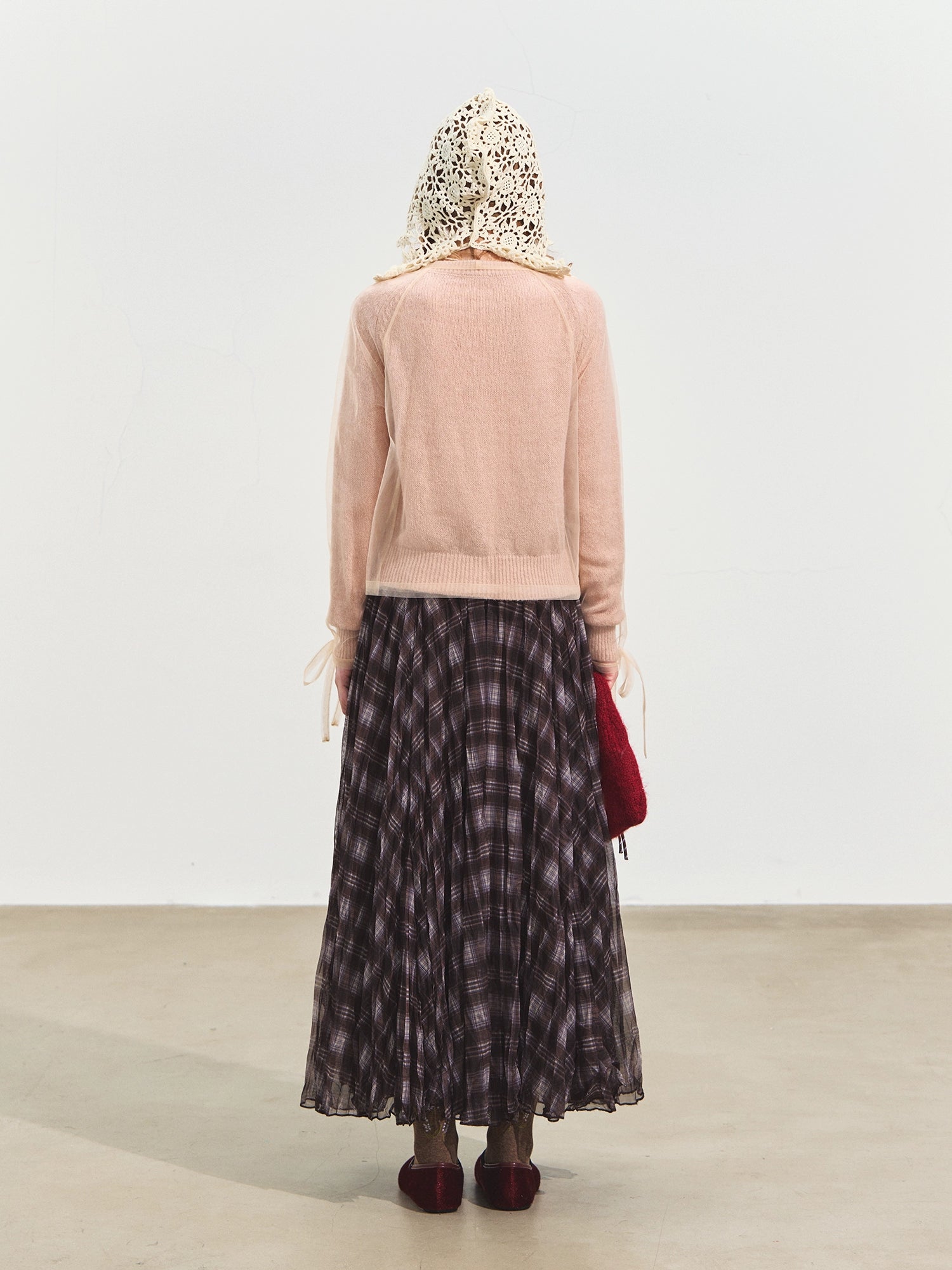 Mesh Layered Knit Cardigan - CHINASQUAD