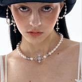 Iris Pearl Choker Necklace - CHINASQUAD