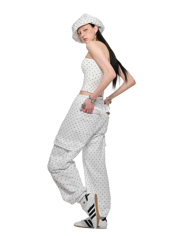 Cat Paw Cargo Long Sweatpants - CHINASQUAD