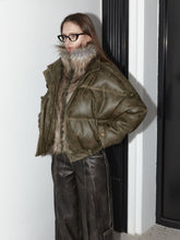 Fur Leather Patchwork Down  - CHINASQUAD