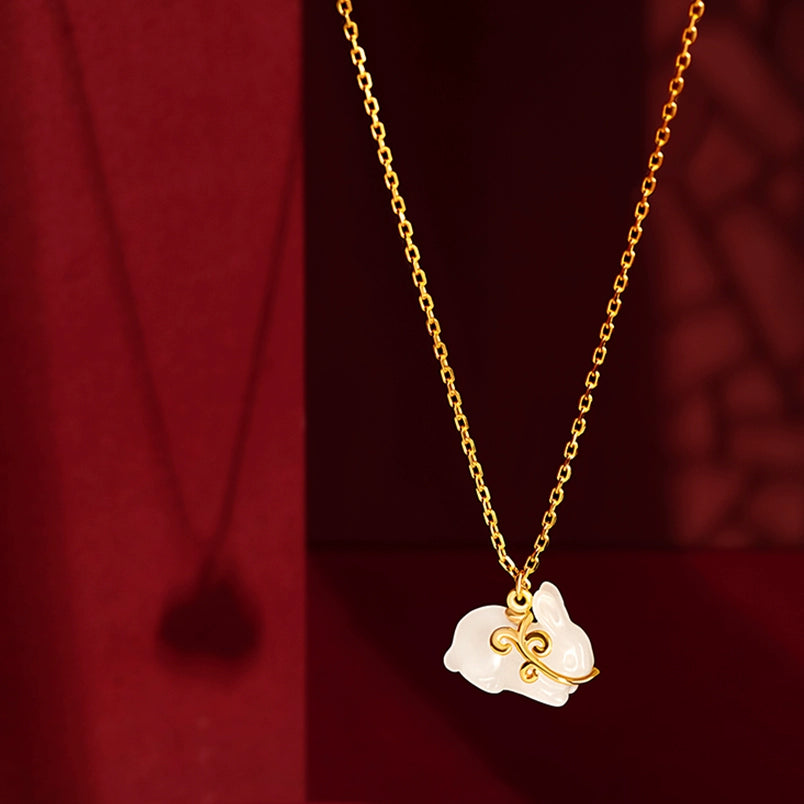 Hetian Jade Little Jade Rabbit Bracelet - CHINASQUAD