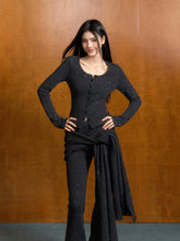 Chanel-Style Round-Neck Knitted Cardigan - CHINASQUAD