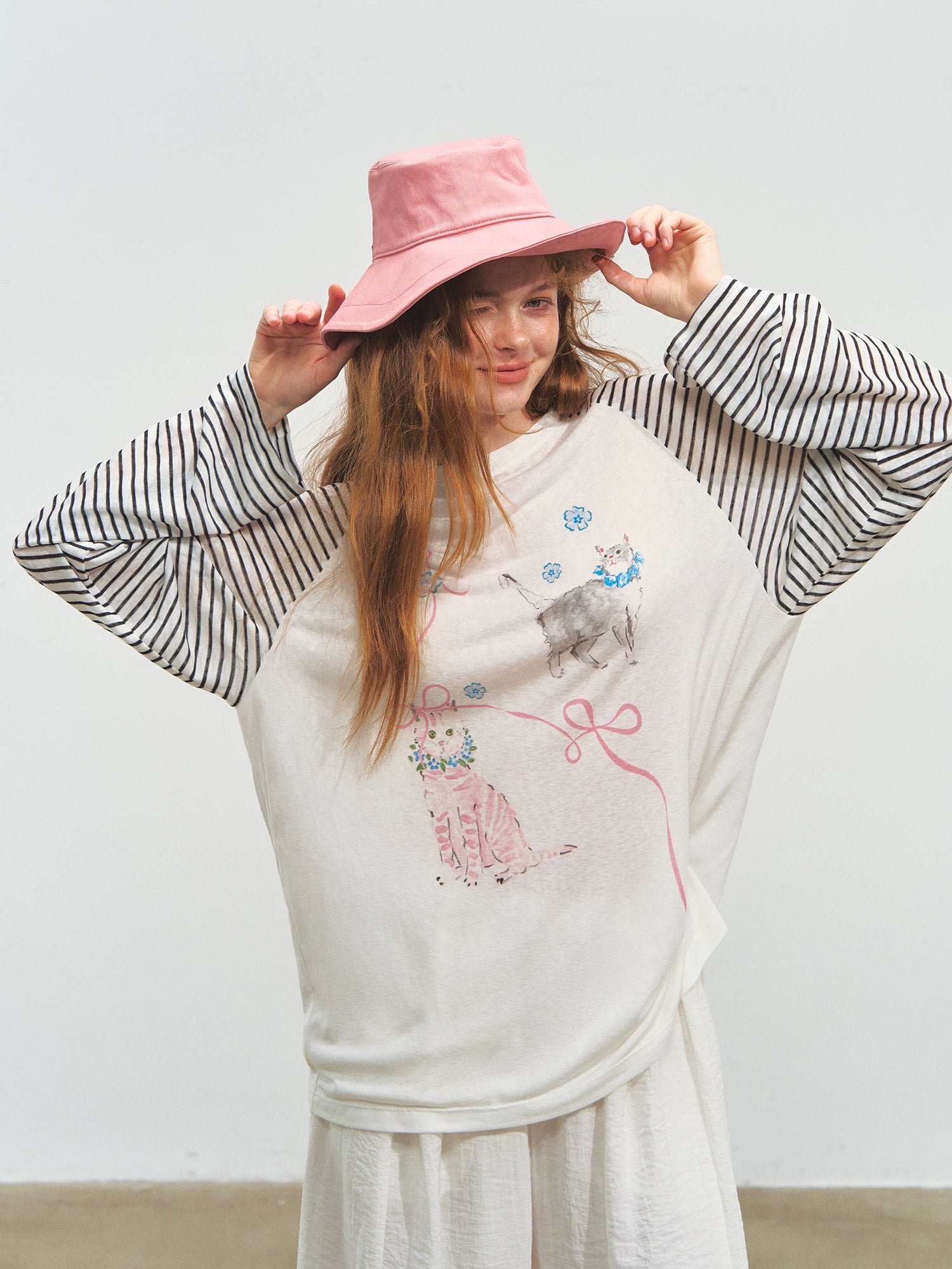 Striped Spliced Sunscreen Cover-up - CHINASQUAD