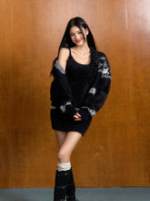 Fair Isle Faux Collar Knitted Cardigan & Dress Set - CHINASQUAD