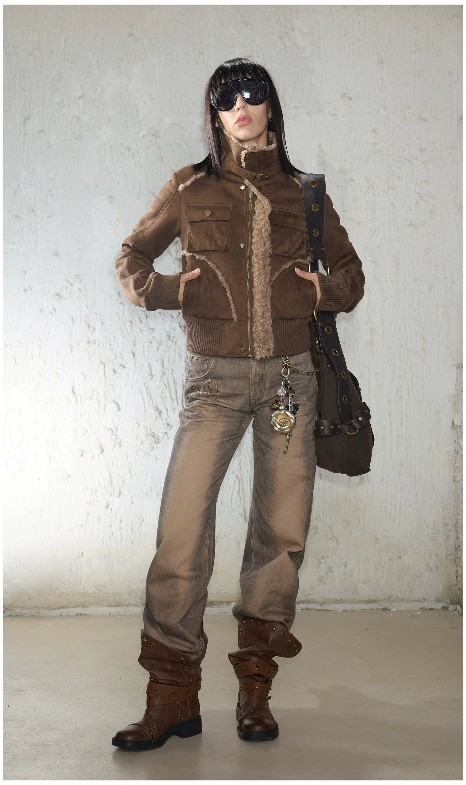 Vintage Heart & Rose Chain Pendant