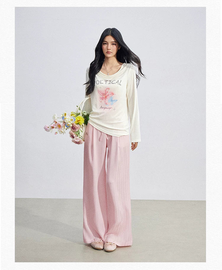Soft Drape Floral Sun Protection Long Sleeve Top