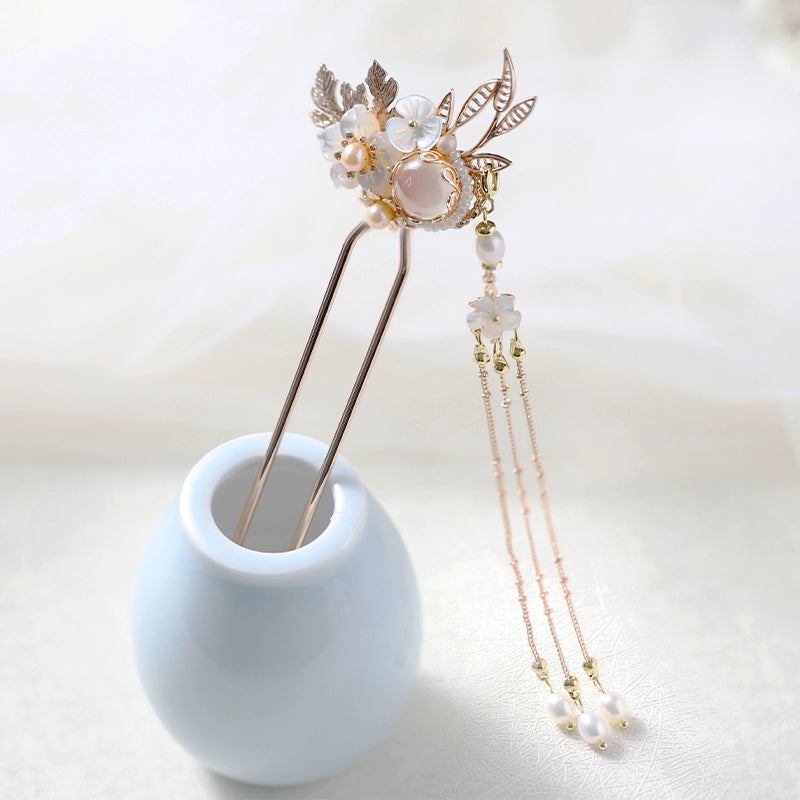 Long Kui Pink Hanfu Hairpin - CHINASQUAD