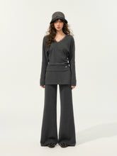 Lace Spliced Fake Two-Piece Knit Sweater - CHINASQUAD