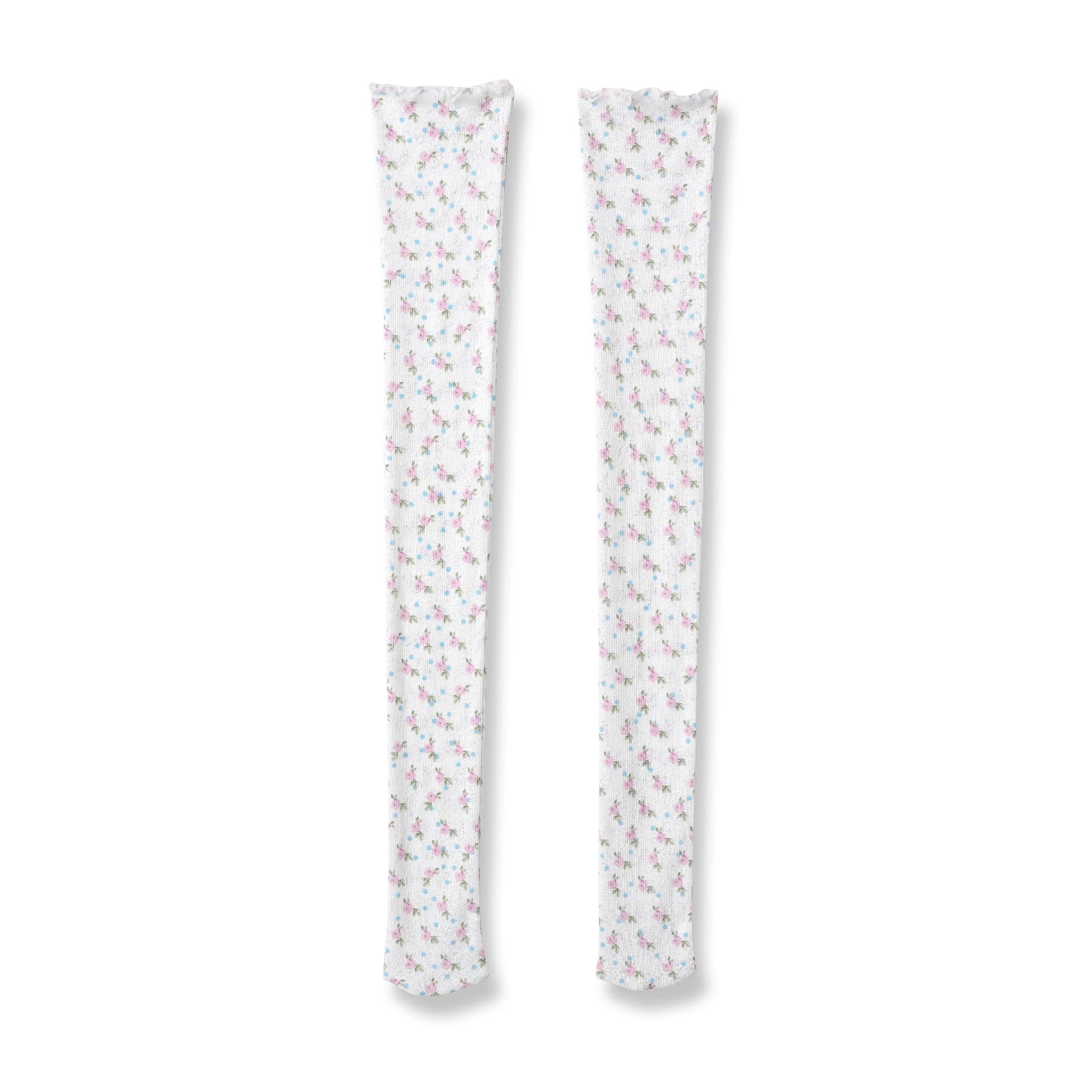 Printed Sheer Knee Socks