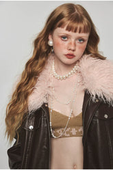 Removable Fur Collar Windproof Leather Jacket - CHINASQUAD