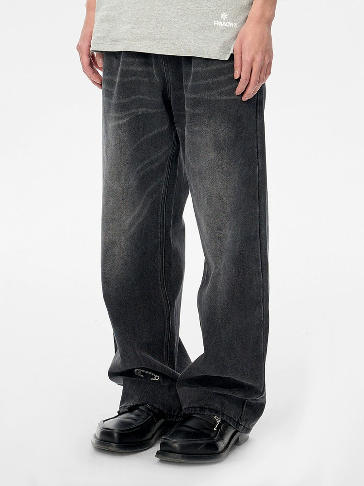 Black Washed Jeans - CHINASQUAD