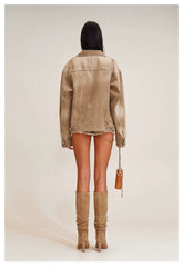 Wild Continent Handcrafted Oversized Denim Jacket - CHINASQUAD