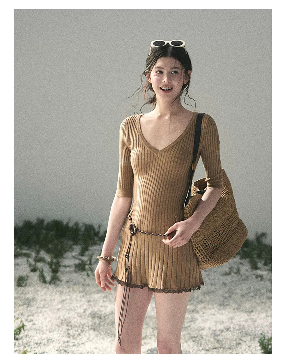 Amber Memory Knit Mini Dress