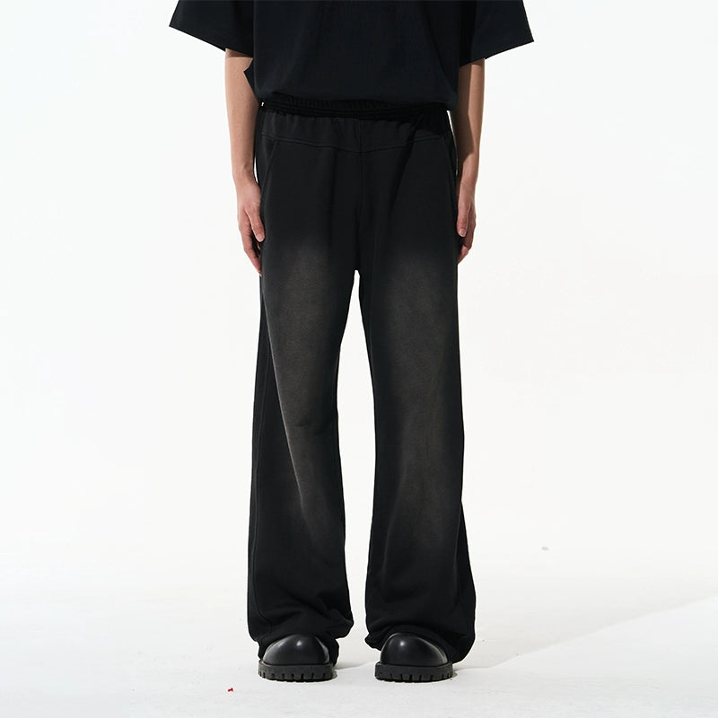 Washed Gradient Pure Cotton Relaxed Sweatpants - CHINASQUAD