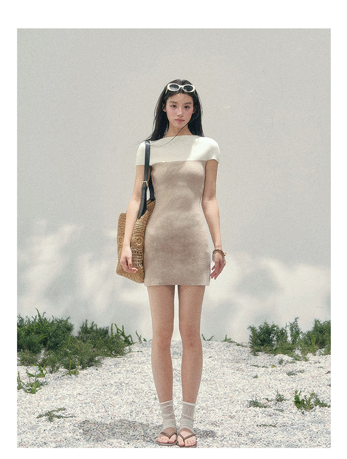 Moonlit Elegance Knit Dress