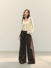 Turned-over Waist Straight-leg Casual Pants - CHINASQUAD