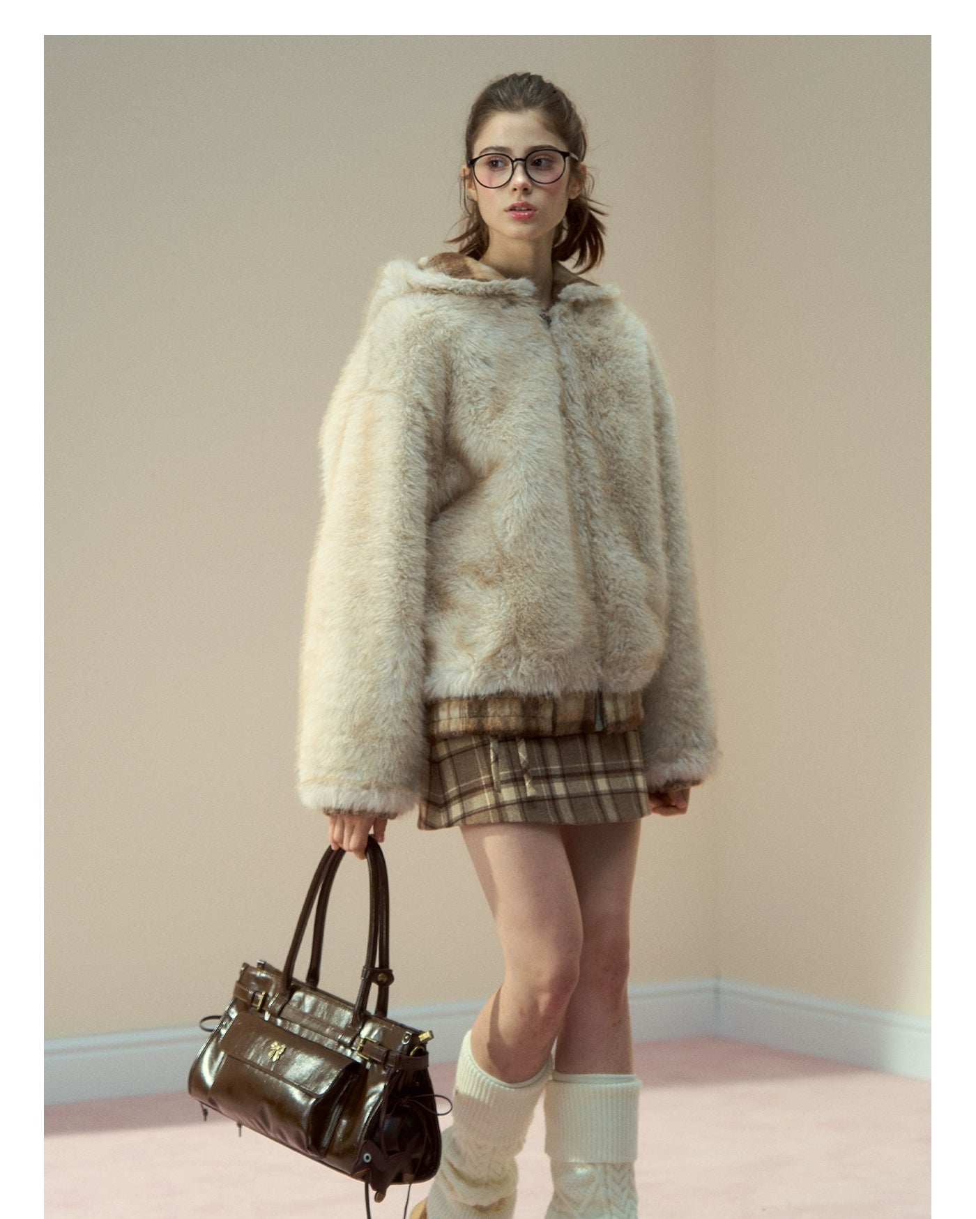 Vintage Glossy Leather Tote Bag - CHINASQUAD